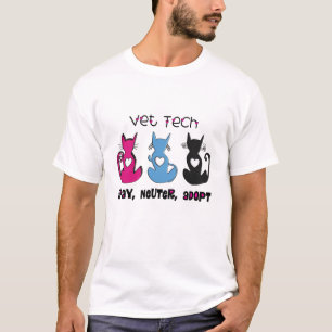Camiseta La tecnología del veterinario SPAY NEUTRAL ADOPTA
