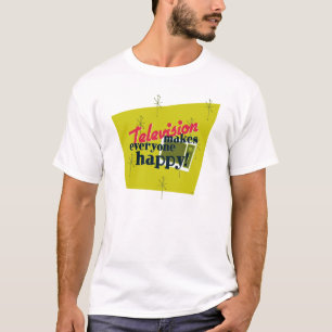 Camiseta ¡La Televisión Hace Feliz A Todos! Oro de cosech