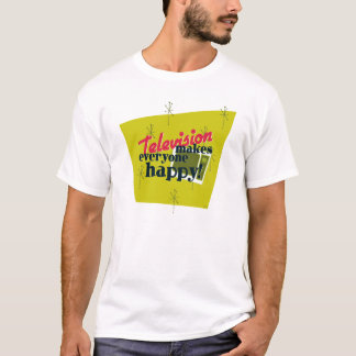 Camiseta ¡La Televisión Hace Feliz A Todos! Oro de cosecha