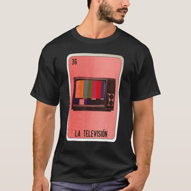 Camiseta La Television Mexican Slang Lottery Bingo Cards (Anverso)