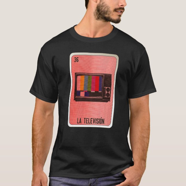 Camiseta La Television Mexican Slang Lottery Bingo Cards   (Anverso)