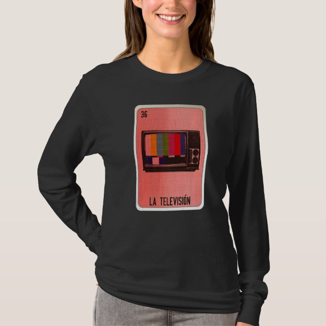 Camiseta La Television Mexican Slang Lottery Bingo Cards   (Anverso)
