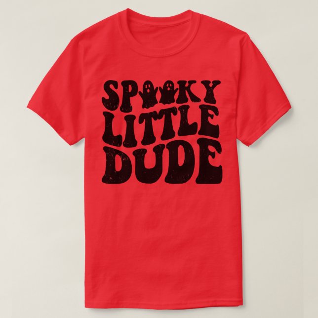 Camiseta La temible temporada de espeluznante Little Dude C (Diseño del anverso)