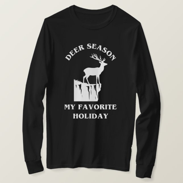 Camiseta La temporada de ciervos es mi fiesta favorita | Ca (Anverso del diseño)