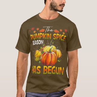 Camiseta La temporada de especias de calabaza ha comenzado 