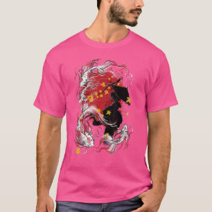 Camiseta La temporada de otoño de estilo japonés vintage de