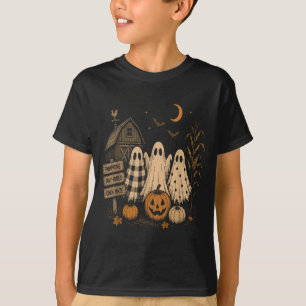 Camiseta La Temporada Ghost Trio Calabaza Parche Granja