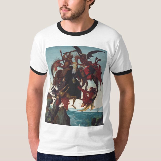 Camiseta La tentación de San Antonio por Miguel Ángel (Anverso)