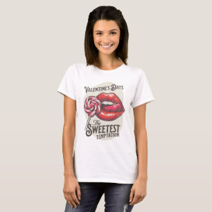 Camiseta La Tentación Más Dulce Arte de Labios Vintage