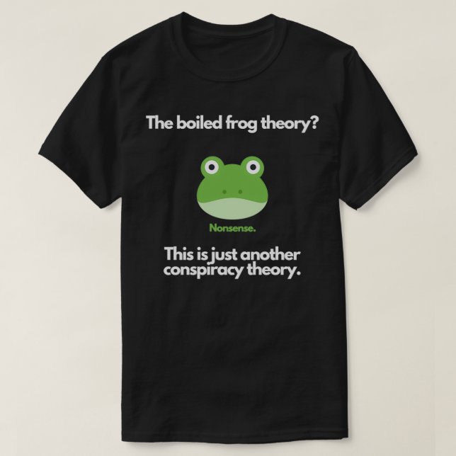 Camiseta La teoría de la rana hervida (Diseño del anverso)