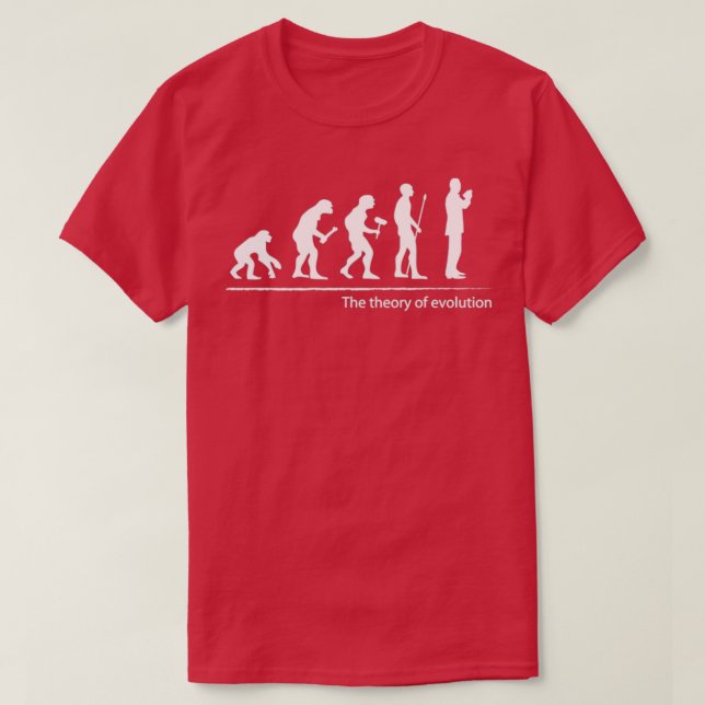 Camiseta La teoría del barman evolutivo (Diseño del anverso)