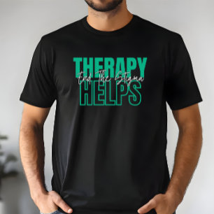 Camiseta La terapia ayuda a poner fin al estigma en el text