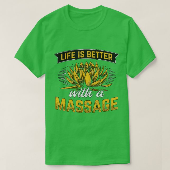 Camiseta La terapia de masaje mejora la calidad de vida 1 (Diseño del anverso)
