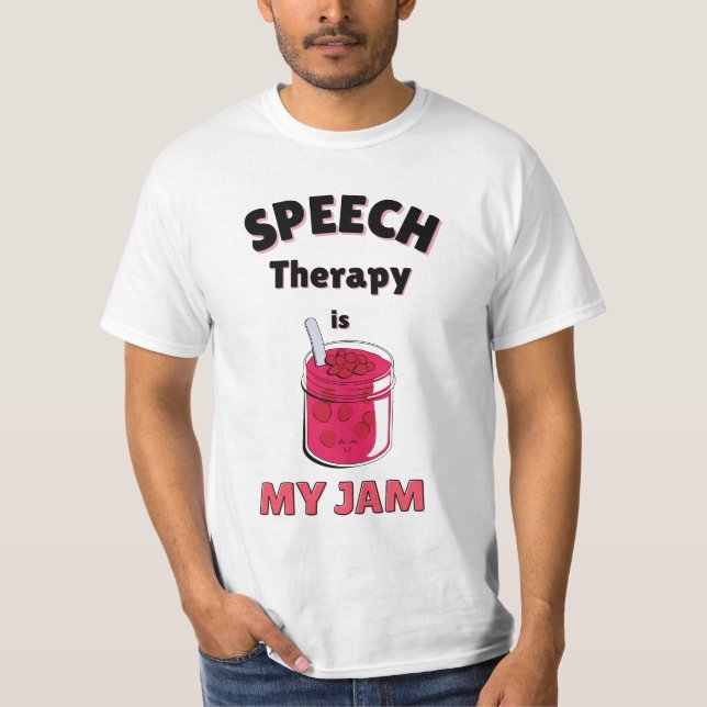 Camiseta La terapia del habla es mi mermelada (Anverso)