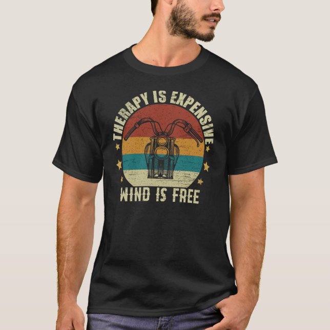 Camiseta La Terapia Es Cara De Viento Es Gratuita (Anverso)