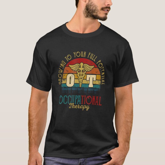 Camiseta La terapia ocupacional con terapeutas inspira en u (Anverso)