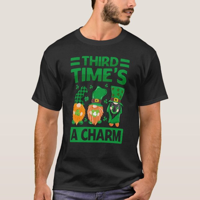 Camiseta La tercera vez es el irlandés del Día de San Patri (Anverso)