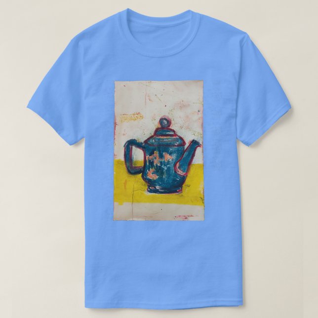 Camiseta La tetera azul calmo (Diseño del anverso)