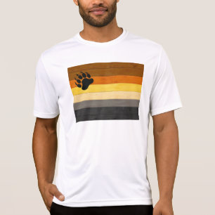 Camiseta La textura del suelo de madera de la bandera del O