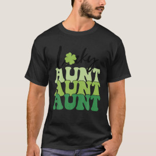 Camiseta La tía afortunada feliz día de San Patricio Gif de