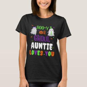 Camiseta La tía Boo-Y O Ghoul Te Ama Por Halloween Hombres 