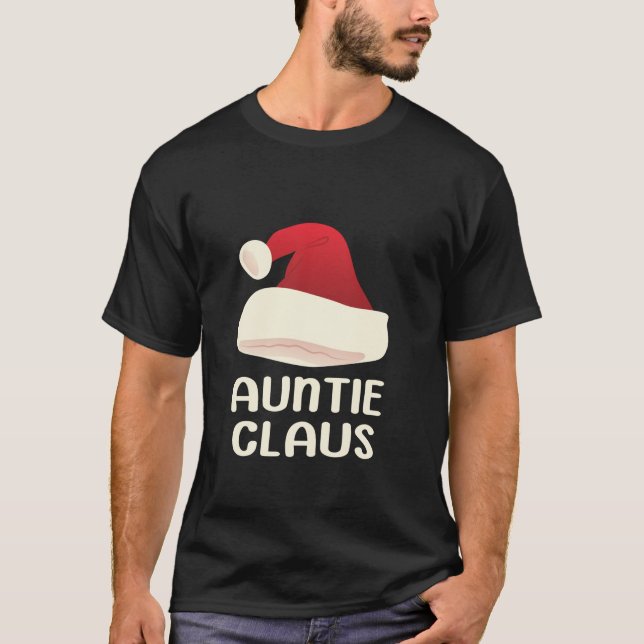 Camiseta La tía Claus Santa Navidades a la par con pijamas (Anverso)