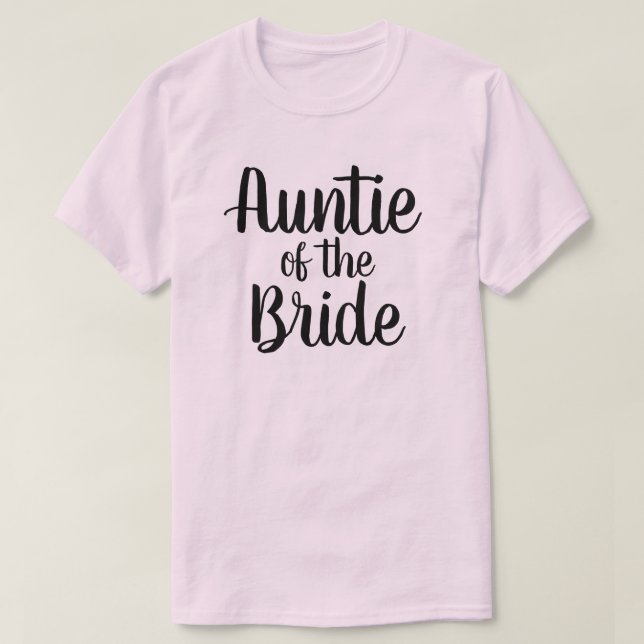 Camiseta La tía de la novia (Diseño del anverso)
