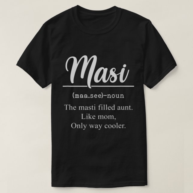 Camiseta La tía de Masi Definition divertida (Diseño del anverso)