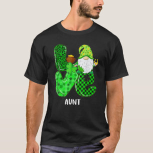 Camiseta La tía del amor Gnome Shamrock Patrick's Day Match