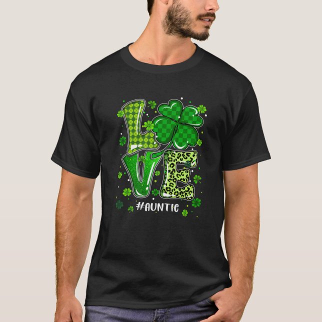 Camiseta La tía del amor Leopardo de las manchas verdes St  (Anverso)