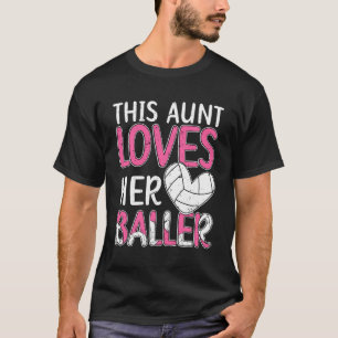 Camiseta La tía del voleibol ama a su tía de voleibol más p