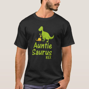 Camiseta La tía divertida Saurus Rex Dinosaur para las muje