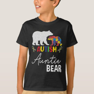 Camiseta La tía lleva autismo conciencia sobre el regalo de
