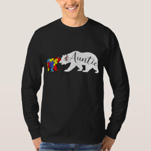 Camiseta La tía lleva el mes de la conciencia del autismo c