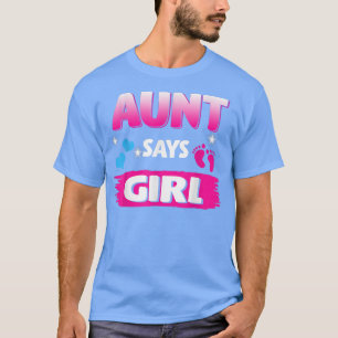 Camiseta La tía reveladora de género dice que el Chica coin