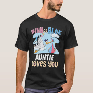 Camiseta La tía rosa o azul te ama mejor tía de todos