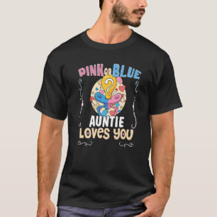 Camiseta La tía rosa o azul te ama mejor tía de todos