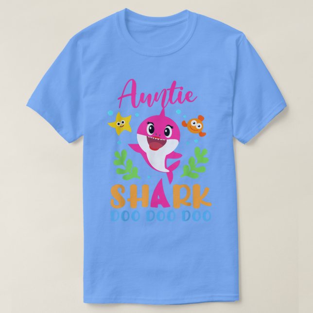 Camiseta La tía Tiburón tía Tiburón ama a las madres famili (Diseño del anverso)