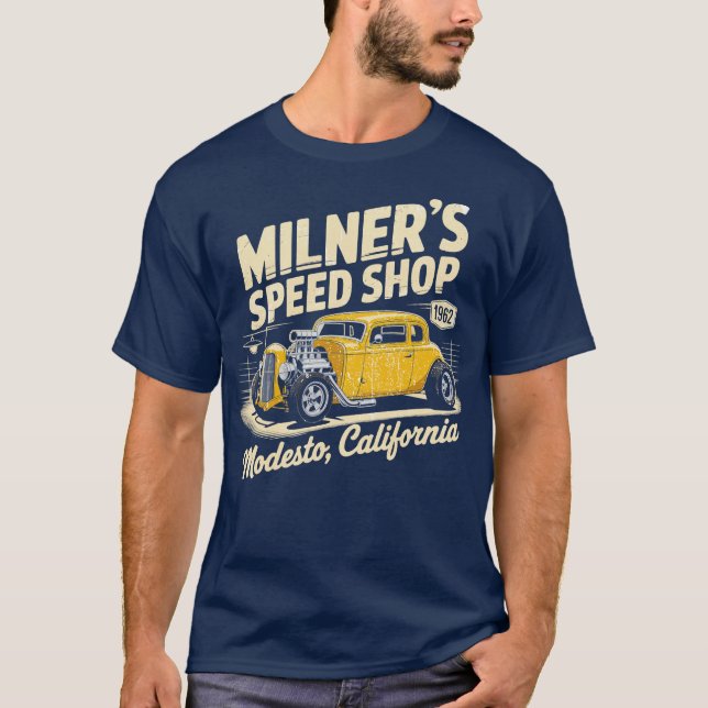 Camiseta La tienda de velocidad de Milner (Anverso)