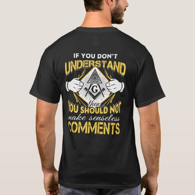 Camiseta La tienda masónica Freemason T Shirt Gift (Reverso)