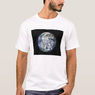 Camiseta La tierra completamente encendida se centró en el