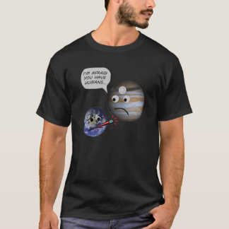 Camiseta La tierra consigue diagnosticada con los seres