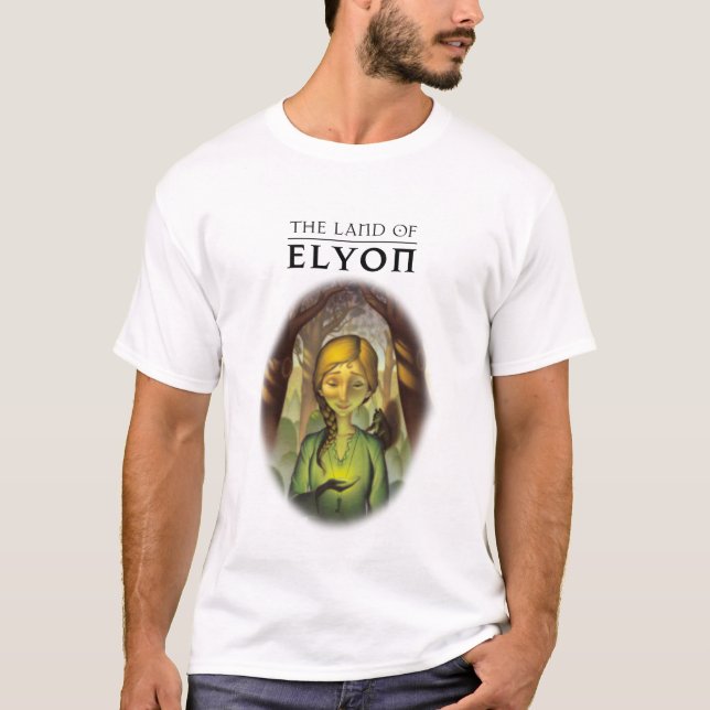 Camiseta La tierra de Elyon el | la divisoria oscura de las (Anverso)