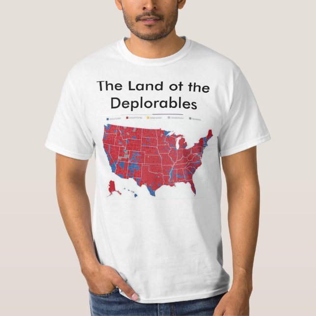 Camiseta La tierra de los deplorables (Anverso)