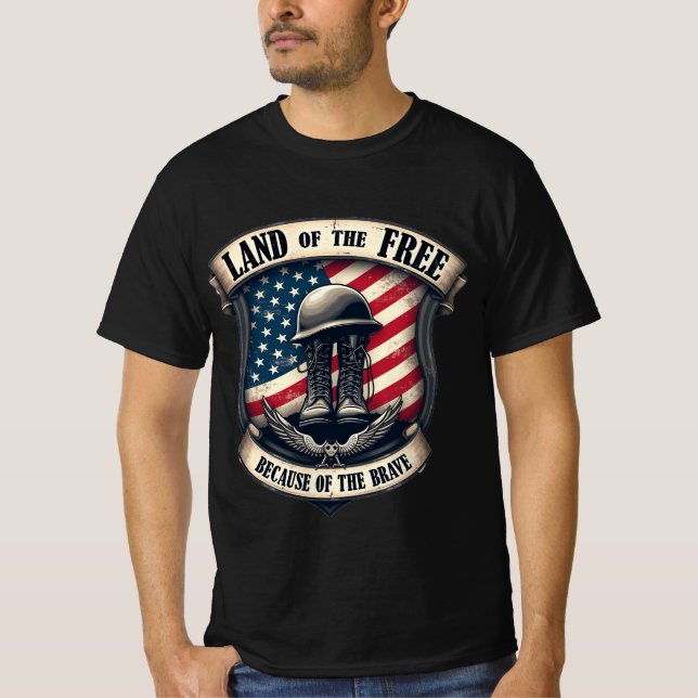 Camiseta La tierra de los libres (Anverso)