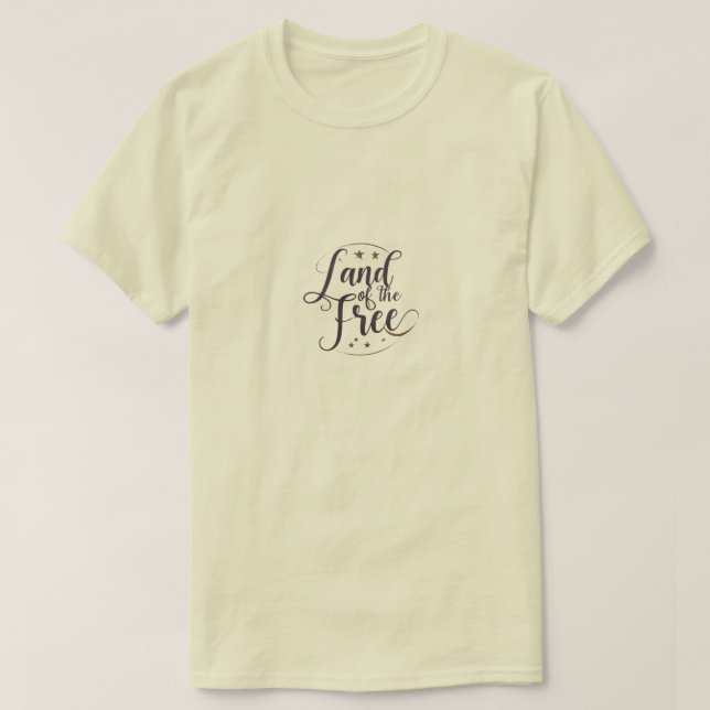 Camiseta La tierra de los libres (Diseño del anverso)