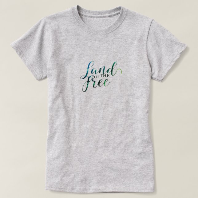 Camiseta La tierra de los libres (Diseño del anverso)