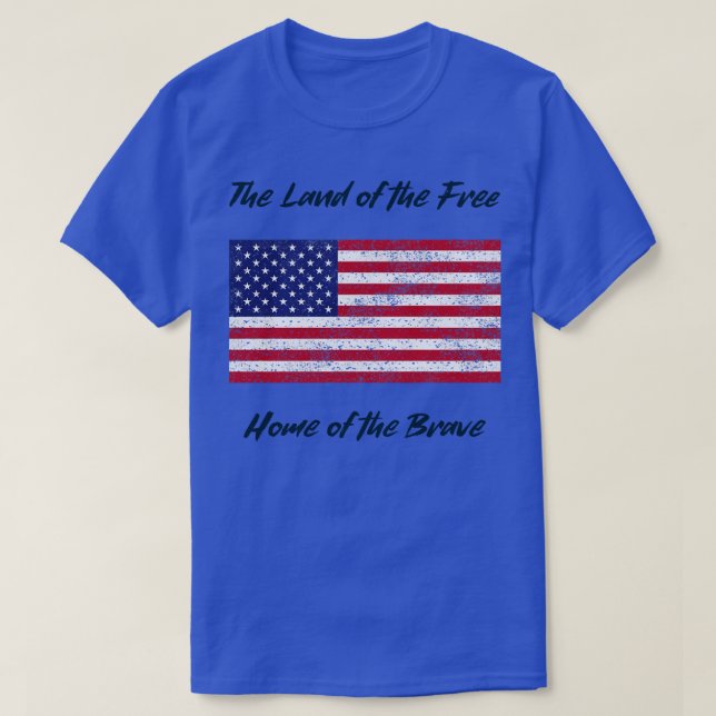 Camiseta La tierra de los libres 4 de julio (Diseño del anverso)