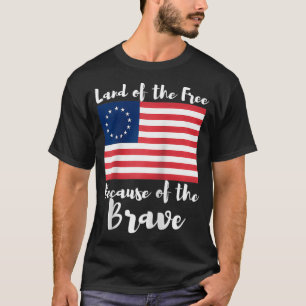 Camiseta La tierra de los libres a causa de los valientes B