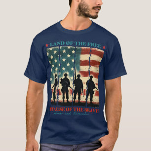 Camiseta La tierra de los libres por los valientes